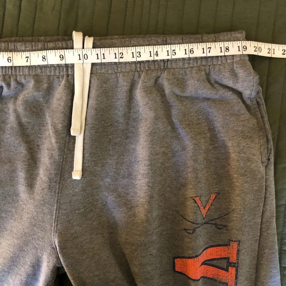 VT Virginia Tech Sweatpants Gray Fleece Joggers Lounge Pants Men XXL 2XL
